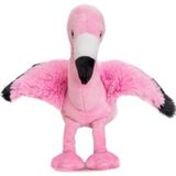 Magnetron warmte knuffel flamingo 18 cm - Verwijderbare zak - Warmte/koelte knuffelflamingo - Kruik knuffels voor kinderen/jongens/meisjes