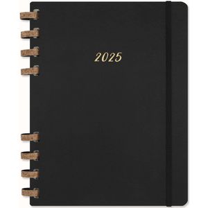 Moleskine 12 Maanden Agenda - 2025 - Life Spiral - Week/Maand - XL - Harde Kaft - Zwart