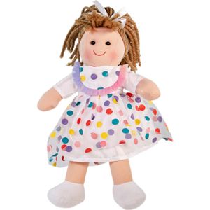 Bigjigs babypop stoffen pop lappen pop Phoebe ca 25cm