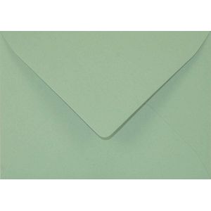 100 groene B6 enveloppen puntklep natte lijm 125x175mm 120g - Keaykolour Matcha Tea - eco kleurrijke hoge kwaliteit voor bruiloft - verjaardag doop kerstmis