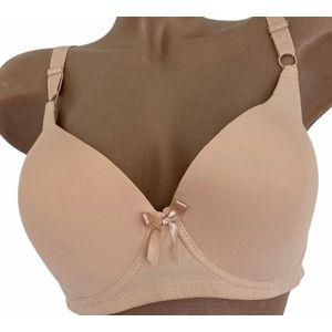 Dames BH effen gladde 95C beige