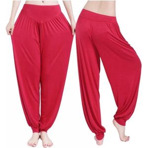 Jumada's Arabische Harem Pants - Rood - XL - Buikdansen Wijde Luchtige Broek - Strandbroek