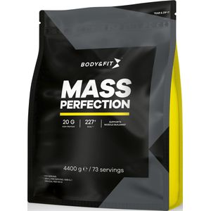 Body & Fit Mass Perfection - Mass Gainer Hazelnoot Caramel - Weight Gainer - 4400 gram (73 Shakes)