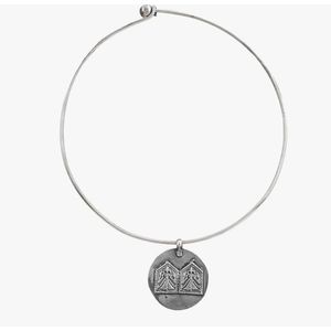 N3 Collecties Geoxideerde zilveren Hasli ketting voor dames meisjes met Tribal hanger