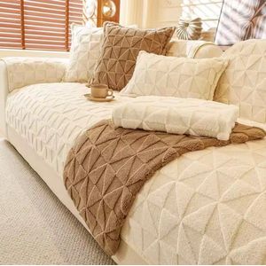 E-Shop4u® - Bankhoezen - Prisma Prestige Bankhoes - 70x120cm - Wit