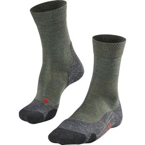 FALKE TK2 Melange Wandelsokken anti blaren, medium padding merinowol sportsokken heren groen - Matt 44-45