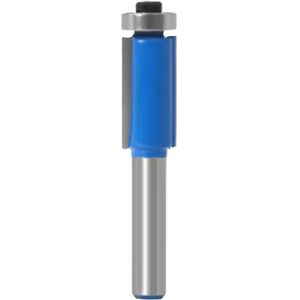 Hout Kantenfrees met Kopse Geleider - 12,7 x 25mm - Schacht 8mm, uitloopfrees met bovengeleider - kantfrees met bovenlager - router bit 8mm schacht
