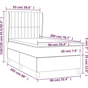 vidaXL-Boxspring-met-matras-stof-taupe-90x200-cm