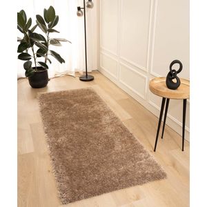 Hoogpolige loper velvet - Posh beige 80x200 cm