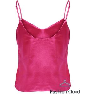 Only Mayra Tie Satin Singlet Carmine Rose FUSHIA 38