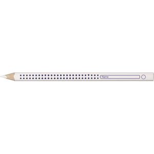 Faber-Castell kleurpotlood - Jumbo Grip - schoolbord - donker papier - wit - FC-110801