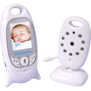 Baby Monitor - Babyfoon met Camera - 2,0 inch LCD-Scherm - Bereik tot 260 m - Slaapliedjes - Night Vision - Wit