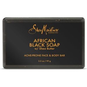 Shea Moisture African Black Soap Bar, 3.5 Oz, Pack of 2