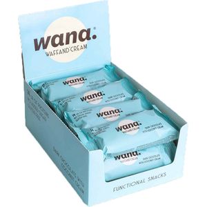 Wana | Waffand' Cream | Dark Chocolate With Coconut Cream | 12 Stuks | 12 x 43 gram