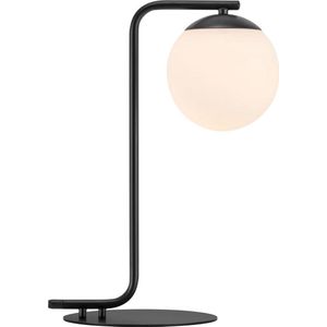 Nordlux Grant tafellamp - glazen bol - 41 cm hoog - E14 - zwart
