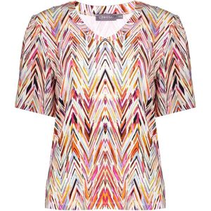 T-shirt v-neck jersey AOP