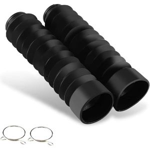 Voorvork Stofbescherming Universele Gatafdekking van Rubber Laarzen Schokbestendig 205 x 42 mm 2 Stuks Zwart Andere