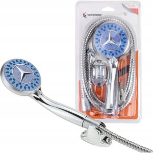 IBBO Shop - Waterbesparende Douchekop met slang en wandhouder - incl. Doucheslang - Handdouche 3 Standen - Diameter Douchekop 12 cm - Hoge Druk Douche - Waterbesparend -120 cm Doucheslang - Modern