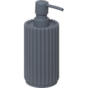 5Five Bonbon Zeeppomp/Zeepdispenser - Geribbeld - 350ml - Grijsblauw