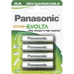 Panasonic EVOLTA batterij Mignon / AA Klaar voor gebruik P6I-AA in een pakket van 4