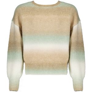Nobell Kes Dropped Sleeve Knited Sweater Truien & Vesten Meisjes - Sweater - Hoodie - Vest- Mint - Maat 122/128