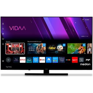 MEDION 125,7 cm (50 inch) QLED TV (Smart-TV, Dolby Vision HDR, VIDAA Store, Netflix, Prime Video, Disney+, DAZN, Paramount+, DTS X, Dolby Atmos, PVR, Bluetooth), MD 850600