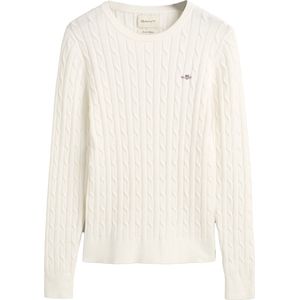 GANT Gebreide trui STRETCH COTTON CABLE C-NECK