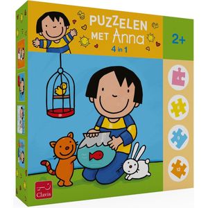 Puzzelen met Anna. 4-in-1-puzzel