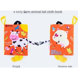 Baby speelgoed/knisperboekje /Educatief Baby Speelgoed /baby born/boek voor kinderen/Zacht Baby boek /Zacht Speelgoed/Speelgoed voor baby/ boek met bijtring/ ""farm animals"" thema
