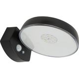 Solar wandlamp Darwin - Tuinverlichting op zonne-energie - Buitenlamp geschikt voor de schutting - Warm wit licht - Zwart