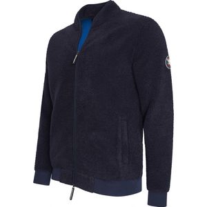Cappuccino Italia - Heren Sweaters Sherpa Fleece Vest - Blauw - Maat XXL