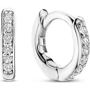 TI SENTO Dames Oorbellen - 925 zilver - Zirconia wit - 7954ZI
