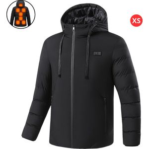 Nivard Verwarmde Jas - Heating Jacket - Thermo Jas - Elektrische Kleding - Jas Met Verwarming - Warm - Heren - Maat M - Zwart