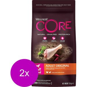 Wellness Core Grain Free Dog Small Breed 1.5 kg - Hondenvoer - 2 x Kalkoen