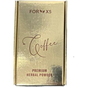 FORX5 Coffee Kahve Detox, Arabische Afslank Koffie Premium Herbal Powder, 1 doos van 30 zakjes