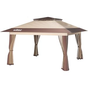 Opvouwbaar Paviljoen Partytent met Muggennet 4 x 4 m - Beige