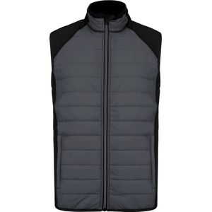 Sportbodywarmer met waterafstotende behandeling 'Proact' Grey/Black - XS