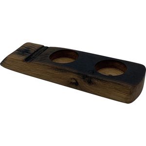Houder van oude whiskyvaten voor 2 whiskyglazen (exclusief glaswerk) - Darach Scotland