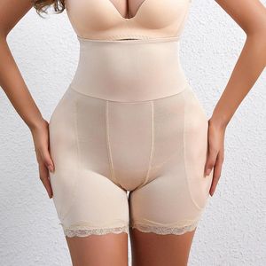 Wow Peach - Hoge Taille Padded Shapewear - Hips & Butt Lift Short - Hipdips - Tegen hipdips - Heup en Billen Vulling - Corrigerend Ondergoed - Shaping Broek - Comfort Short - Tummy Controle - Nude - Large