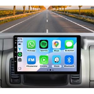 Autoradio 2/32GB met Carplay en Android auto | Geschikt voor Opel Vivaro A X83, Renault Trafic 2, Nissan Primastar J4 2003-2014 | Radio scherm met Navigatie | 2003 2004 2005 2006 2007 2008 2009 2010 2011 2012 2013 2014