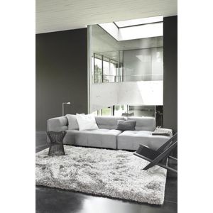 LIGNE PURE Adore – Vloerkleed – Tapijt – handgeweven – polyester – modern – hoogpolig - grijs - 200 x 300 cm