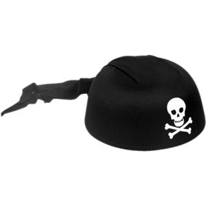 Hoed - Kap - Piraat - Zwart