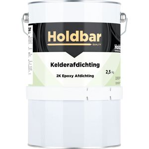 Holdbar Kelderafdichting 2,5 kg - Kelder waterdicht maken - 100% Waterdicht - Voor Lekke Kelders - Natte Kelder - Afdichting - Extreme hechting op metselwerk, beton, (bak)steen, cement en stucwerk