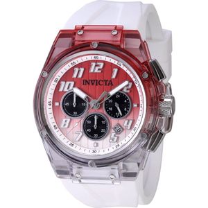 Invicta S1 Rally 47346 Heren Horloge - Waterdicht - Analoog - Quartz Uurwerk - Roestvrij Staal met oranje Wijzerplaat - 44mm