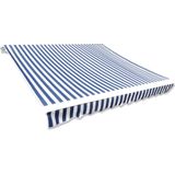vidaXL-Luifeldoek-3x2,5-m-canvas-blauw-en-wit