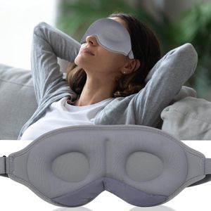 Slaapmasker - 3D-diepte - Lichtblokkering - 1 stuk - Grijs