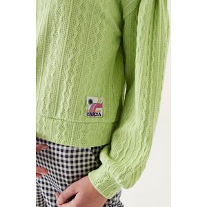 GARCIA Meisjes Sweater Groen - Maat 164/170