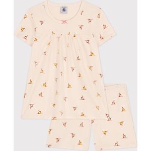 Petit Bateau Katoenen pyjamashort met dierenprint voor kinderen Meisjes Pyjamaset - Meerkleurig - Maat 152