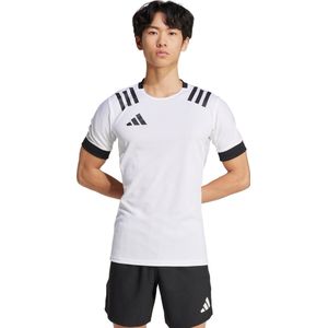 adidas Performance 3-Stripes Fitted Shirt - Heren - Wit- S