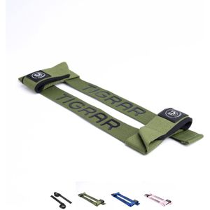 Tigrar Lifting Straps - Weight Lifting - Deadlift - Fitness - Groen - Nylon